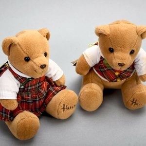 Harrods Knightsbridge London Collector's Bear Set of 2 ADORABLE!